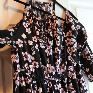 Torrid black floral dress